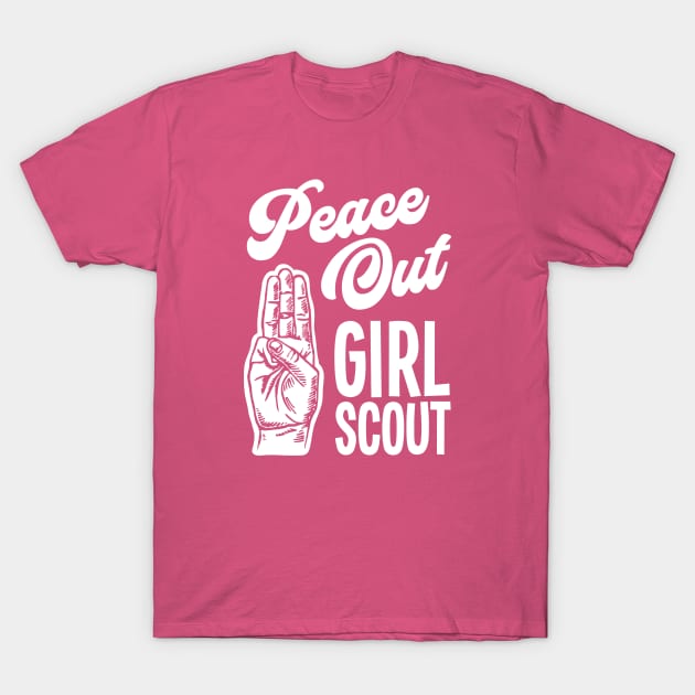 Peace Out Girl Scout T-Shirt by Barn Shirt USA